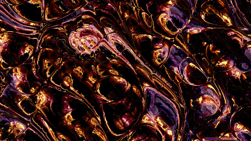Abstract Liquid Pattern — Gold