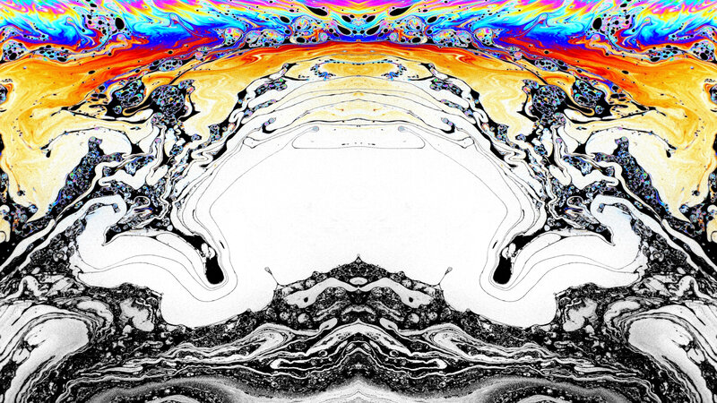 Abstract Liquid Patterns — Blue