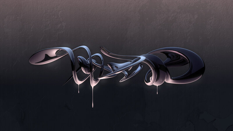 abstract liquid sculpture