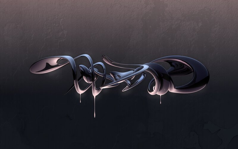 Abstract liquid sculpture