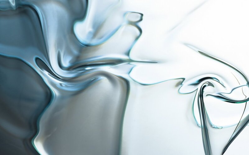 Abstract Liquid Swirl — Blue