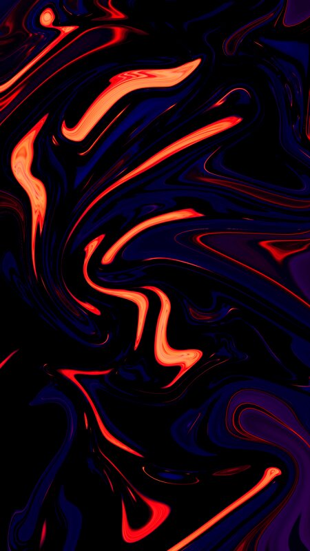 Abstract Liquid Swirls — Black