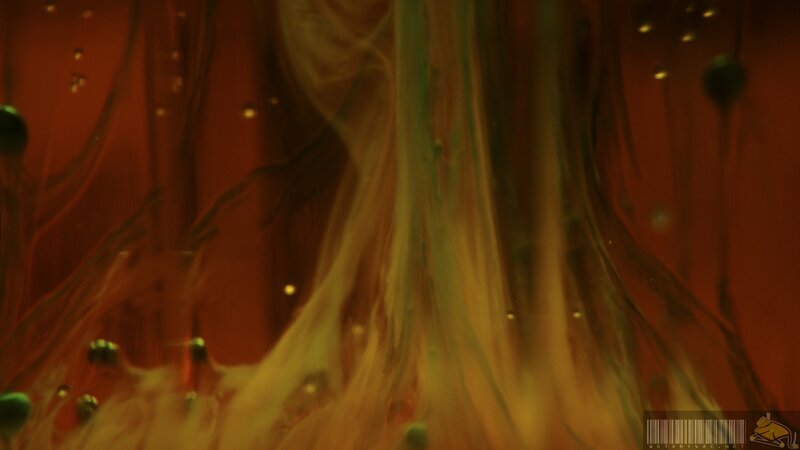 abstract liquid swirls in warm tones