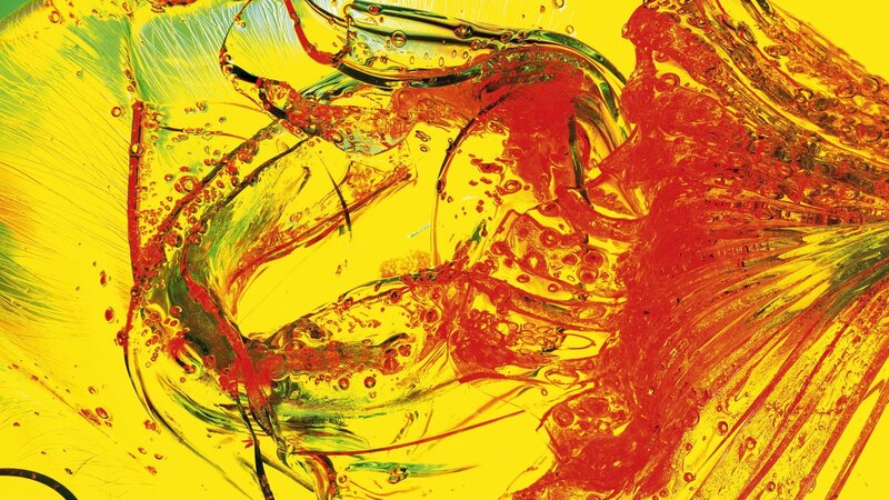 Abstract liquid swirls of color