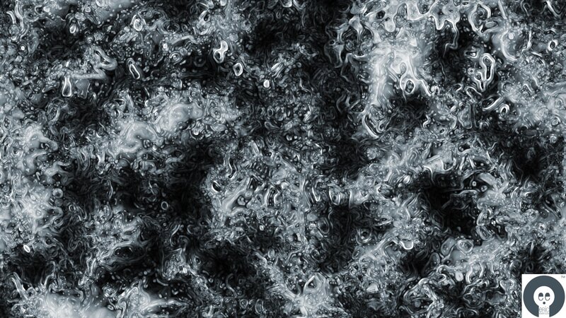 Abstract Liquid Texture — Black