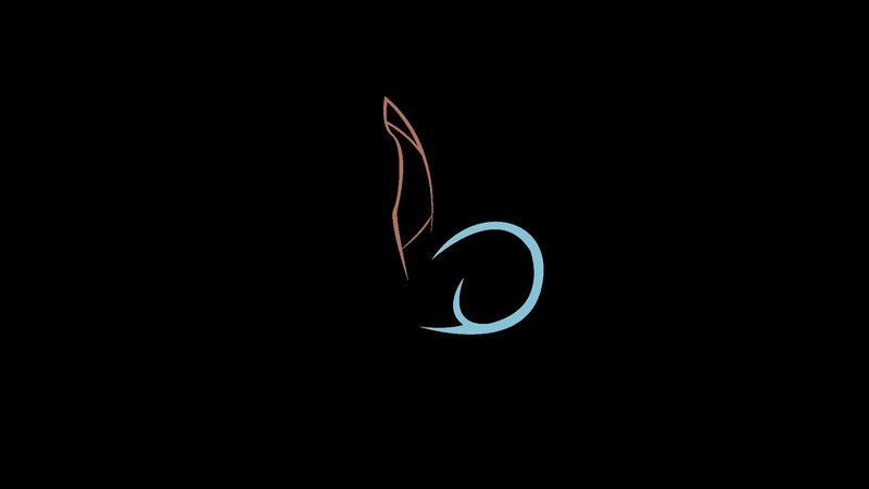 Abstract Logo Design — Black, Minimalist, Vector Art