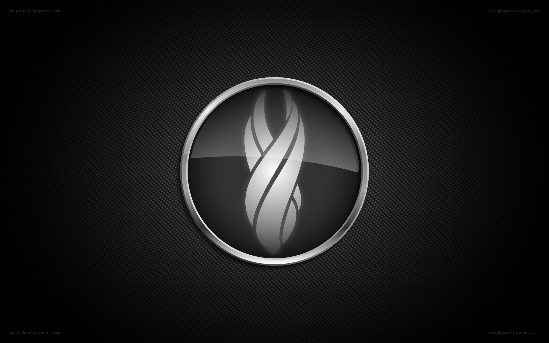 abstract logo on dark background