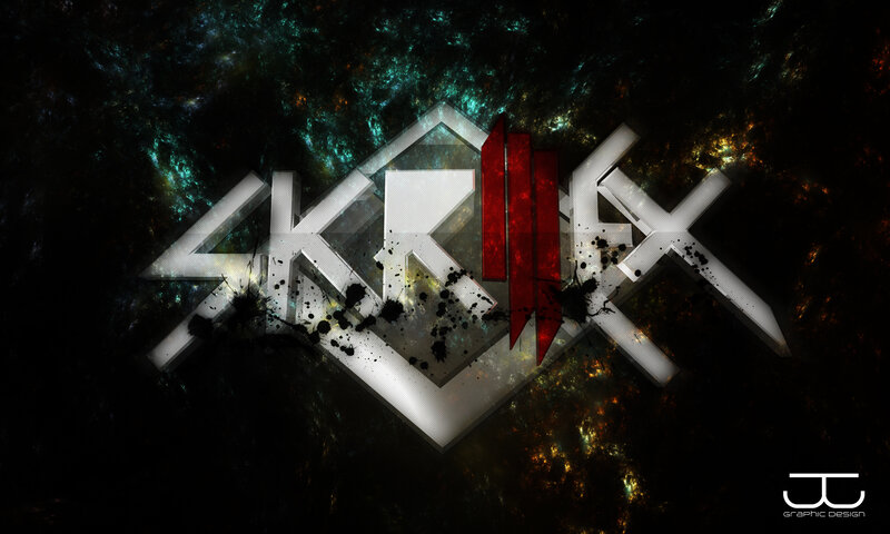 abstract logo with cosmic background