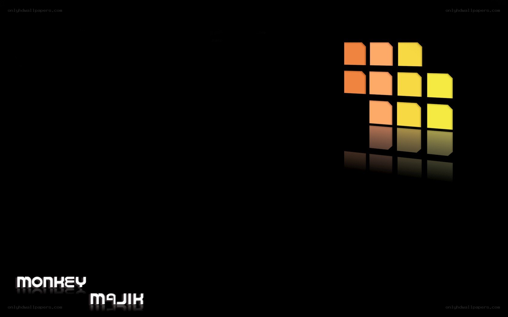 abstract logo with reflection