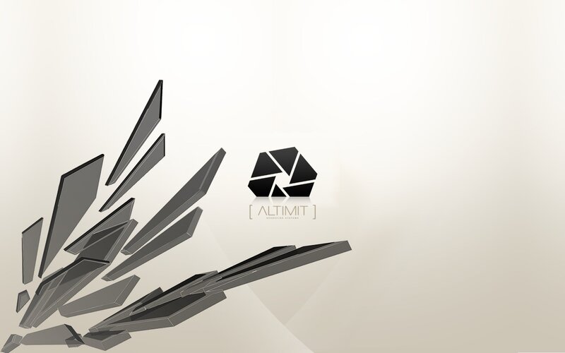 abstract logo with shattered glass