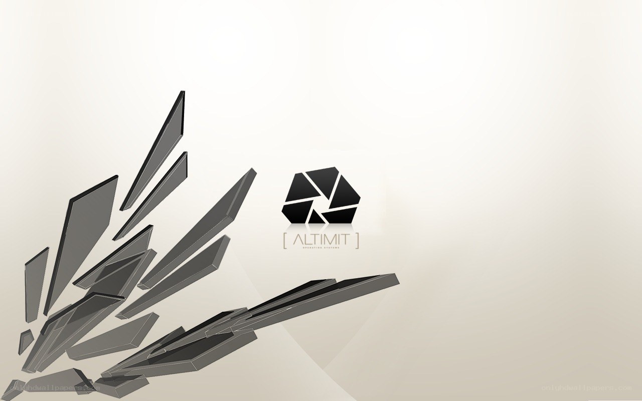 abstract logo with shattered glass