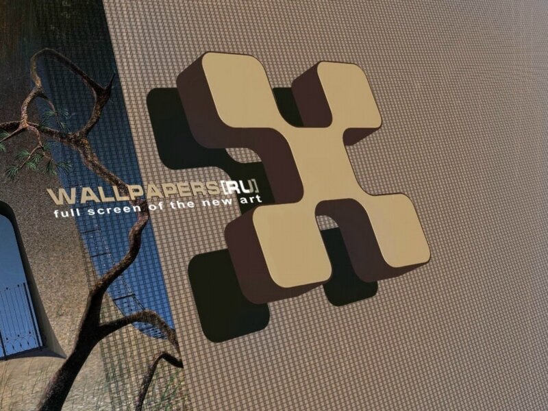 abstract logo with tree branch