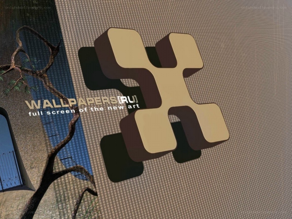 abstract logo with tree branch