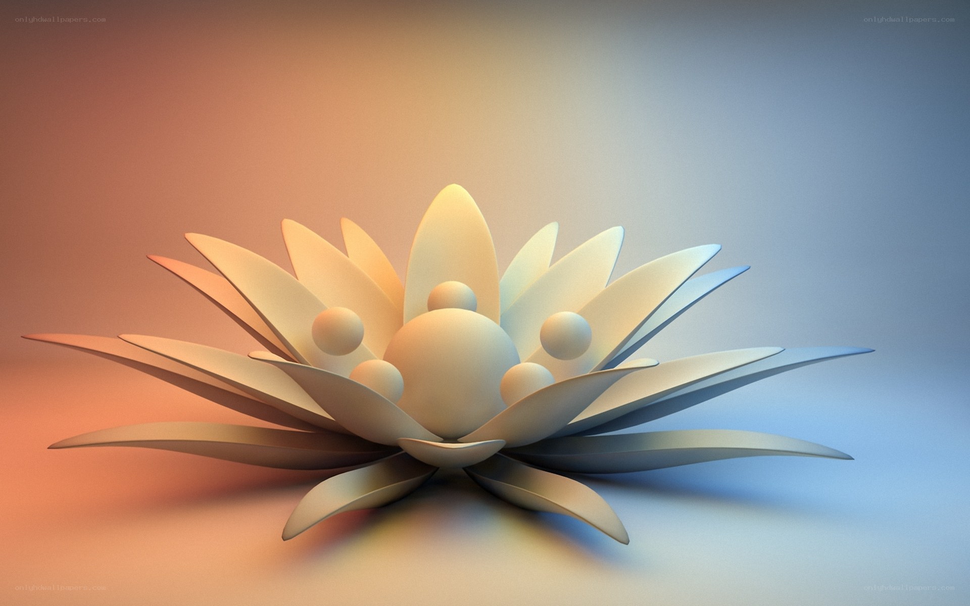 abstract lotus flower sculpture