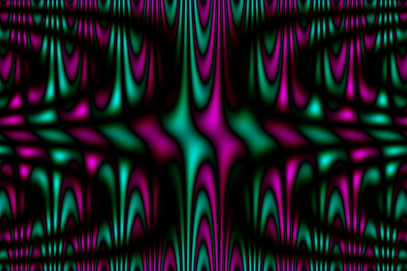 Abstract magenta and teal pattern