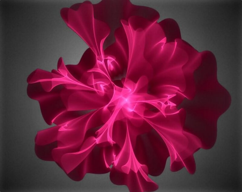 abstract magenta fractal flower