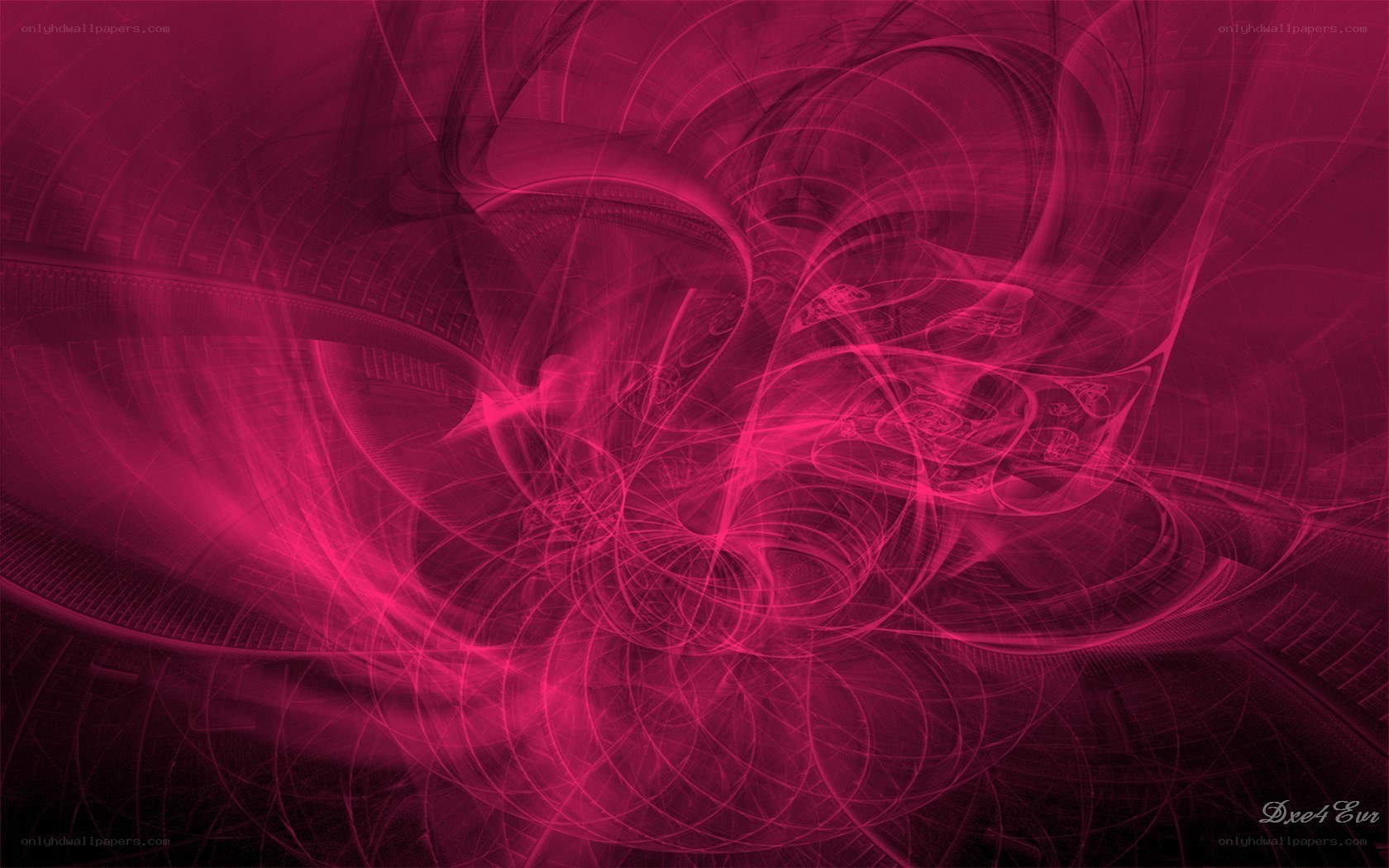 abstract magenta fractal swirl