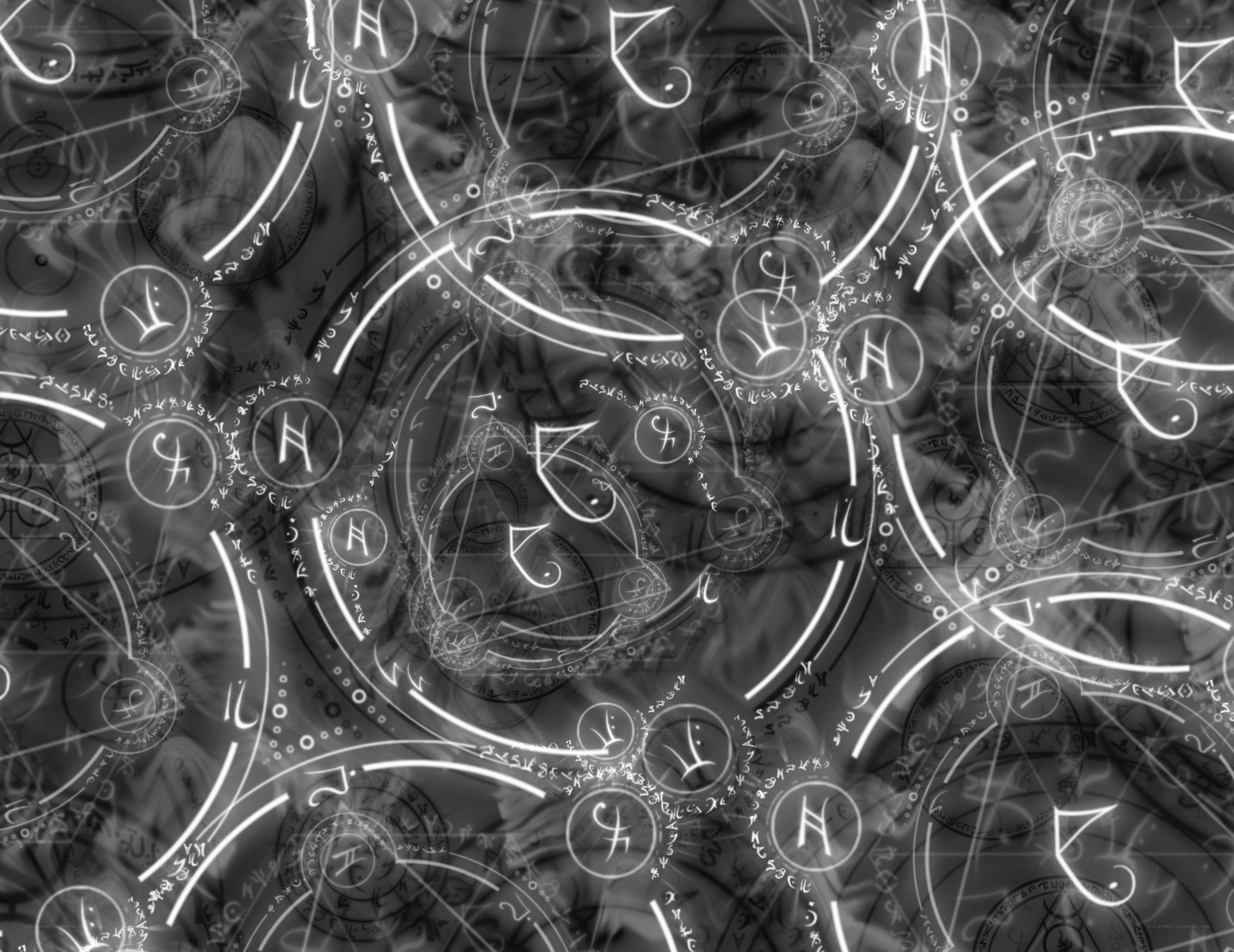 abstract magical symbols