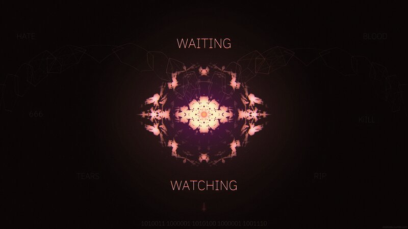 Abstract Mandala Pattern — Black, Dark