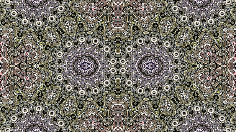 Abstract Mandala Pattern — Black, Hypnotic