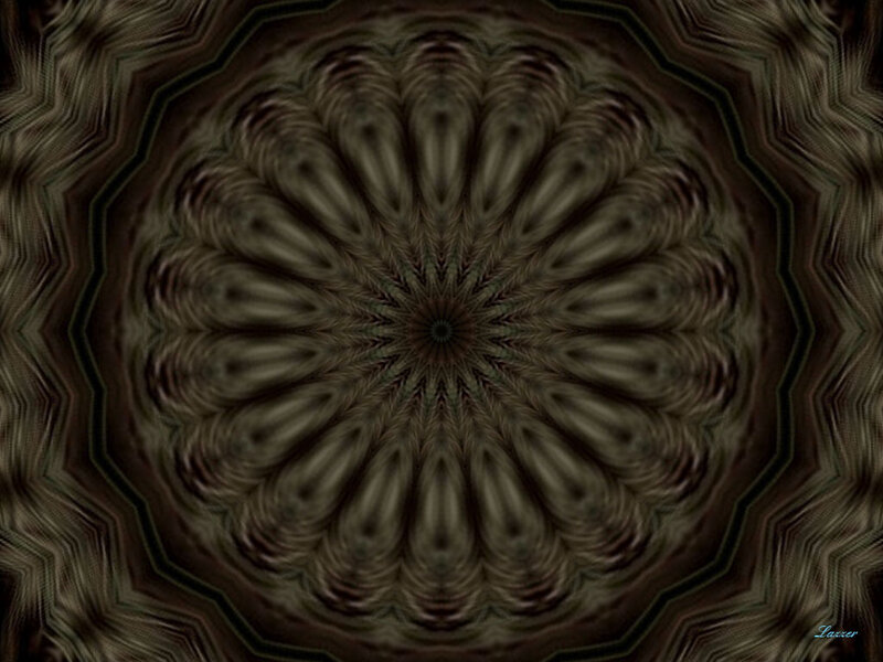 Abstract Mandala Pattern — Brown, Hypnotic