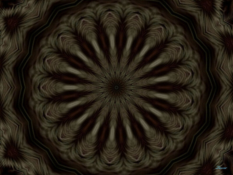 Abstract Mandala Pattern — Brown