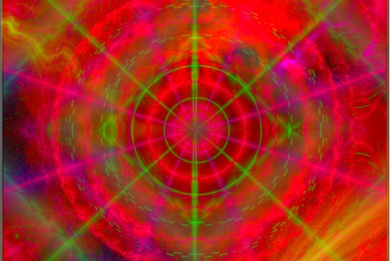Abstract Mandala Pattern — Red