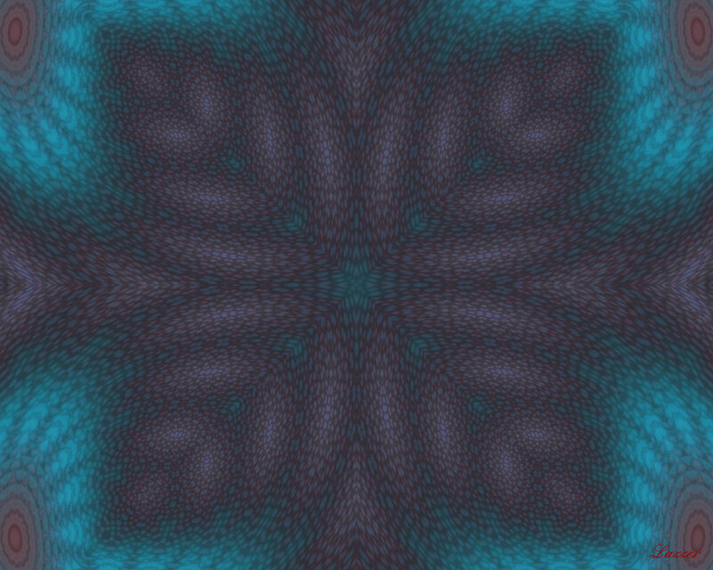 Abstract Mandala Pattern — Teal
