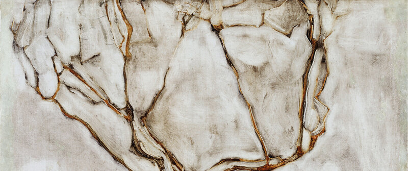 Abstract Marble Texture — White