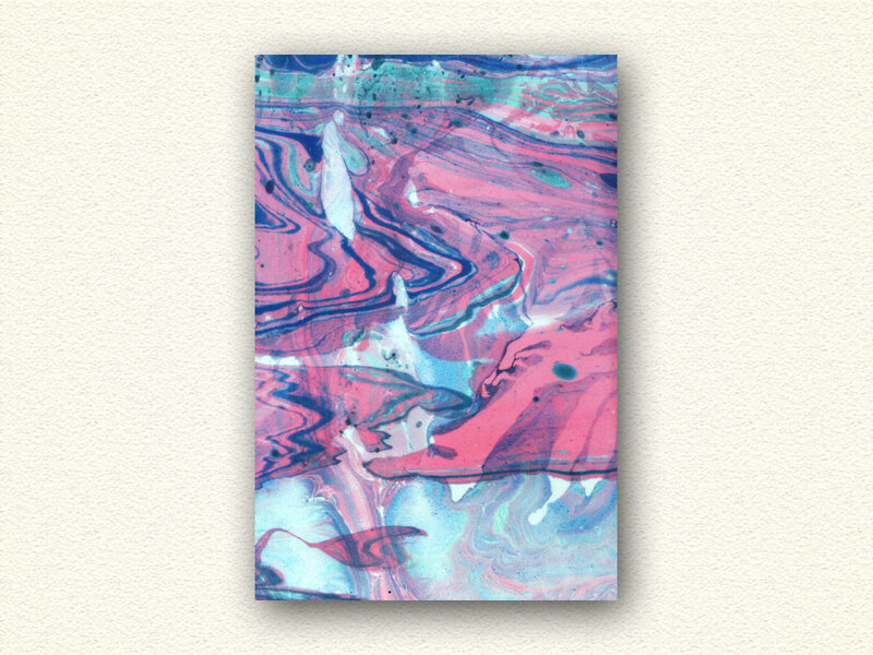 Abstract marbled art print