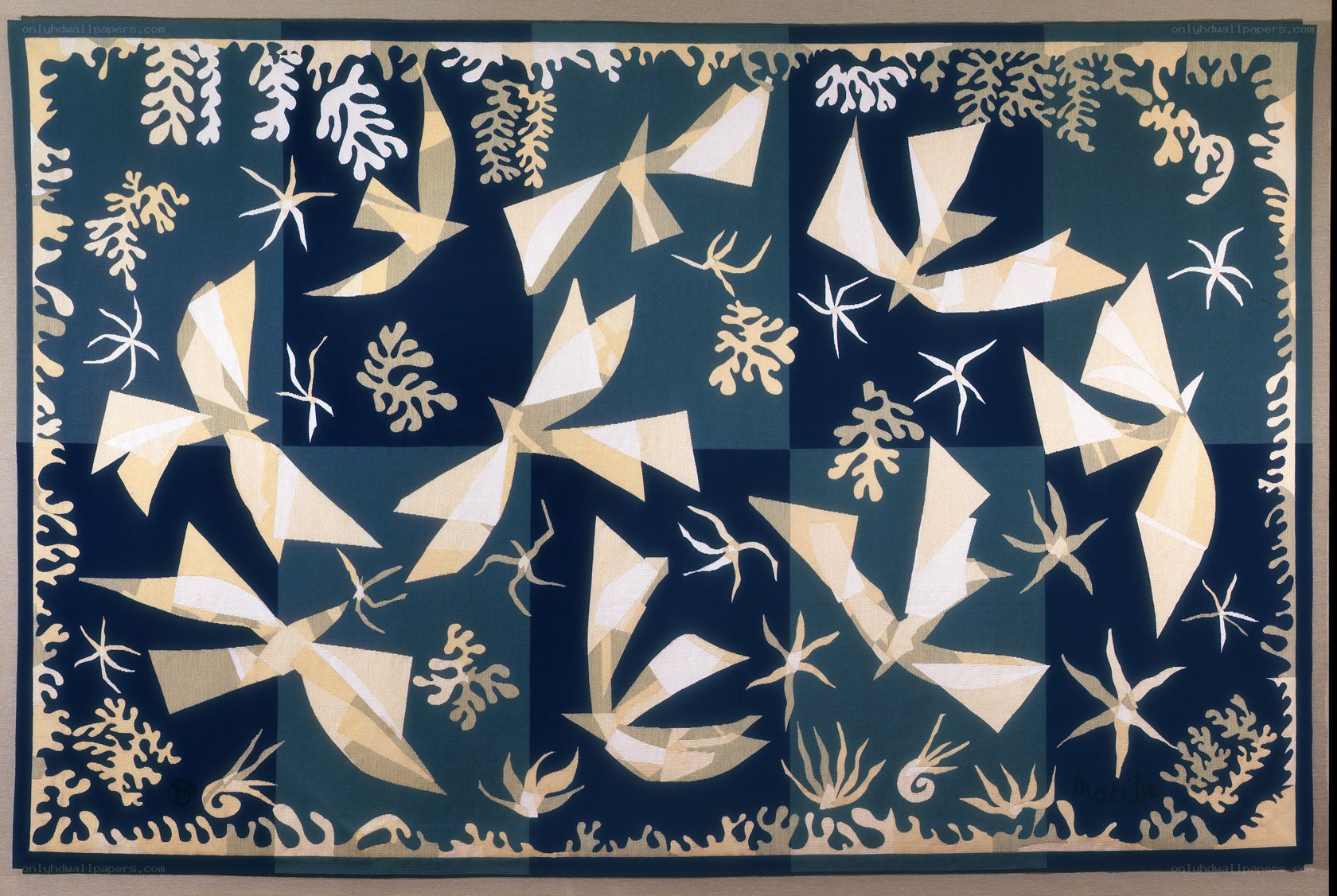 Abstract marine tapestry