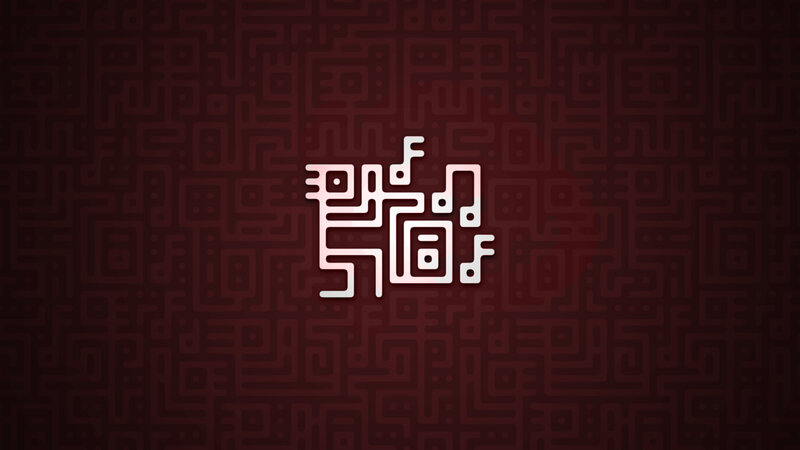 abstract maze logo design