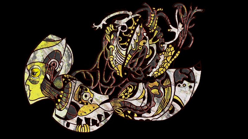abstract mechanical creature