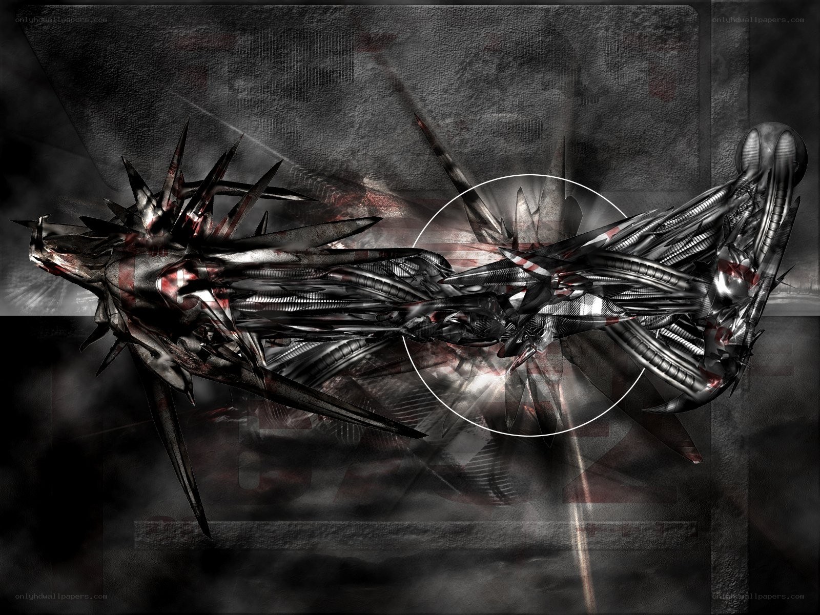 abstract mechanical creature