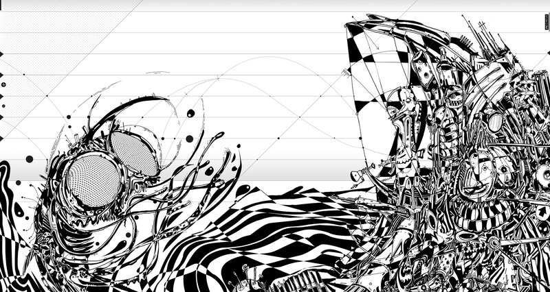 abstract mechanical creatures