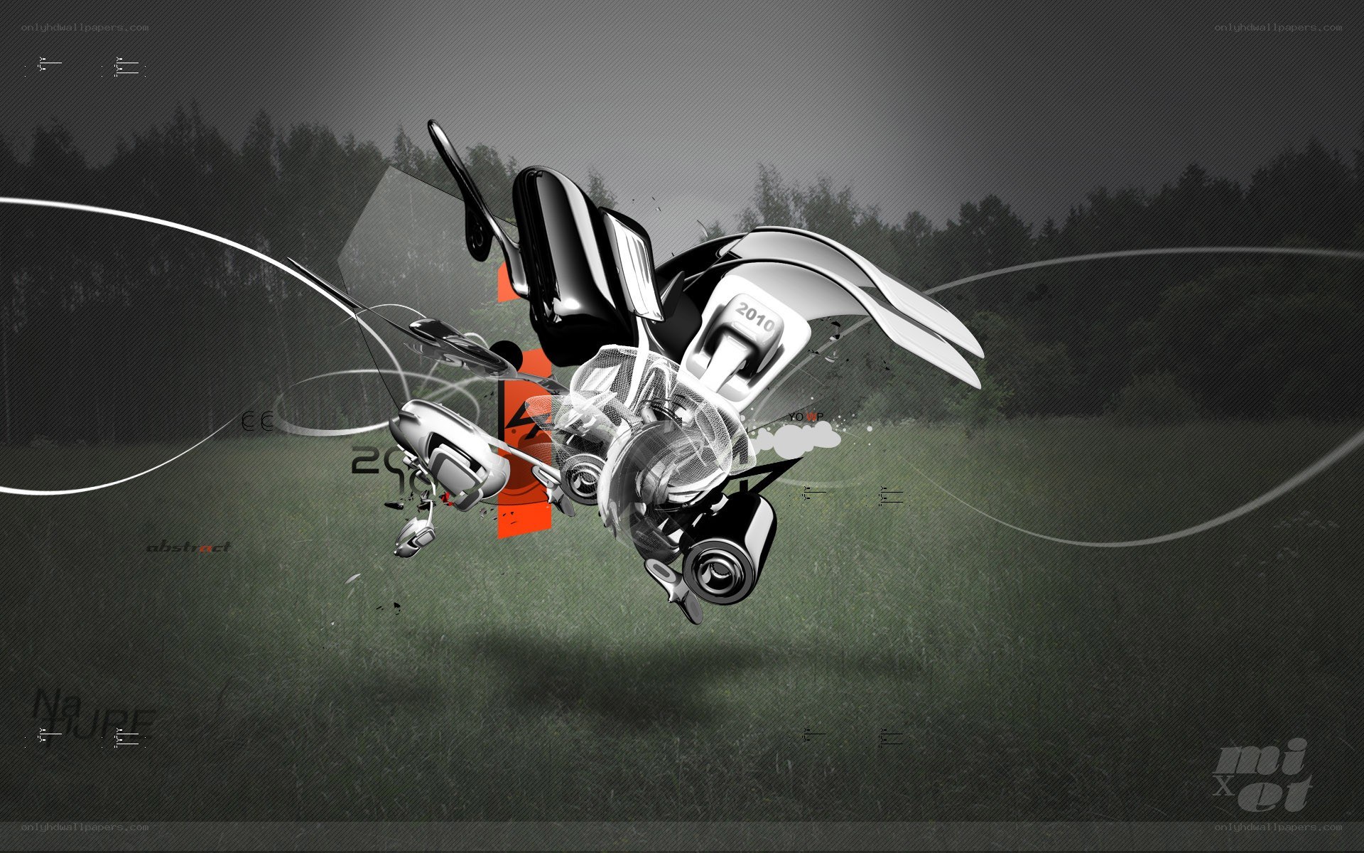 abstract mechanical design