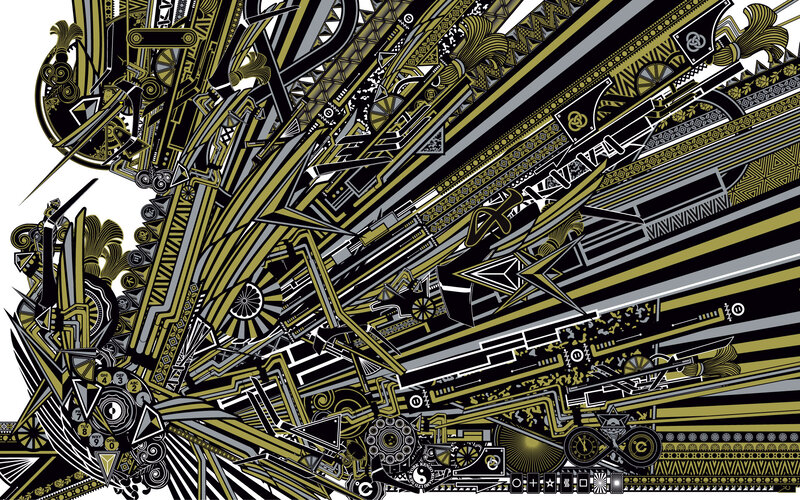 Abstract Mechanical Design — Black