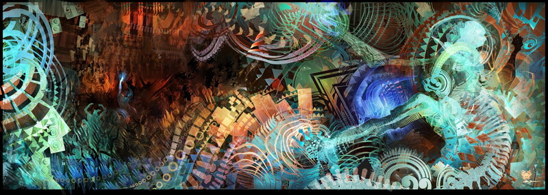 Abstract Mechanical Design — Blue