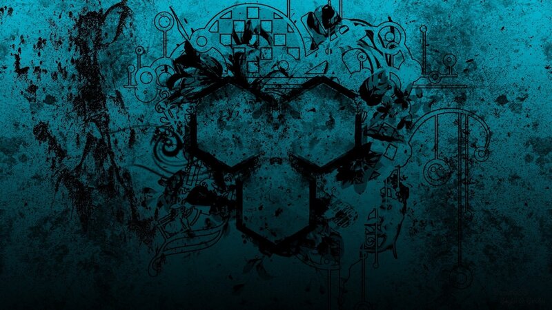 Abstract Mechanical Design — Teal, Dark