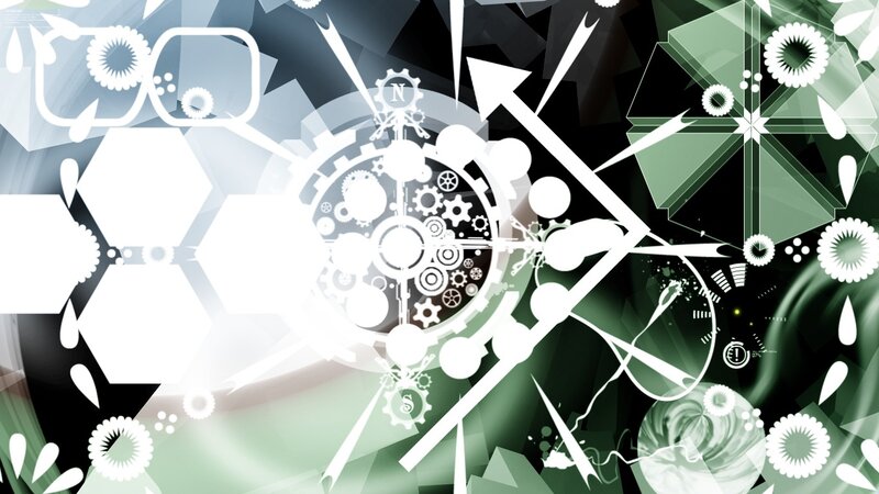 Abstract Mechanical Design — White