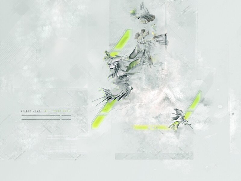 Abstract Mechanical Figure — White