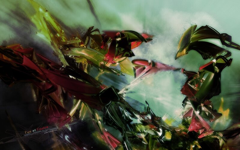 Abstract Mechanical Forms — Green