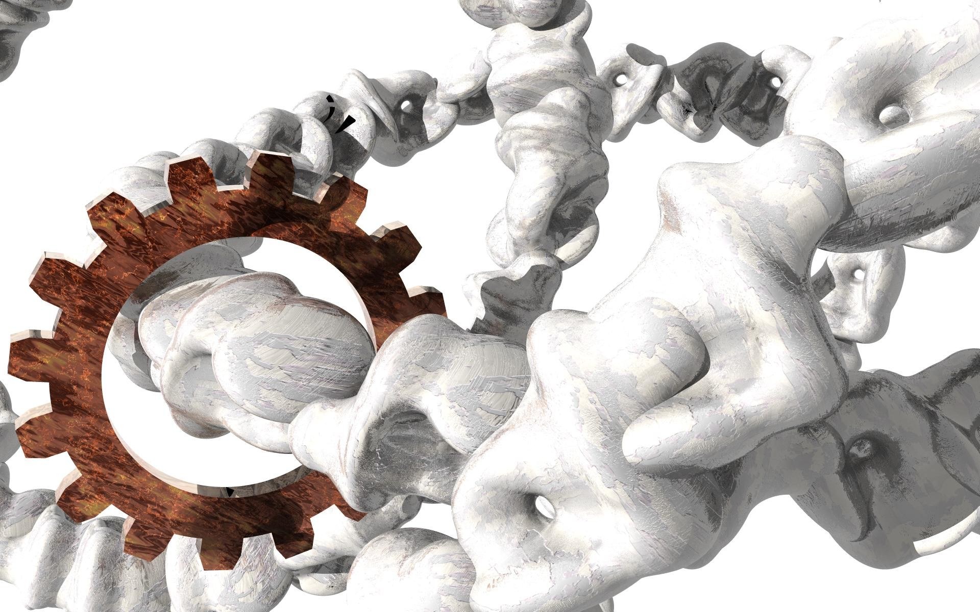 abstract mechanical gears