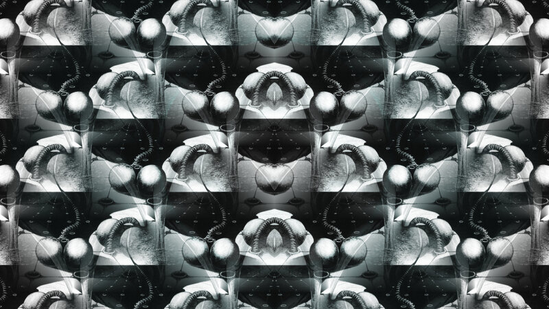 Abstract Mechanical Pattern — Black