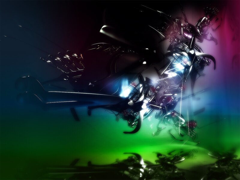 abstract mechanical sculpture