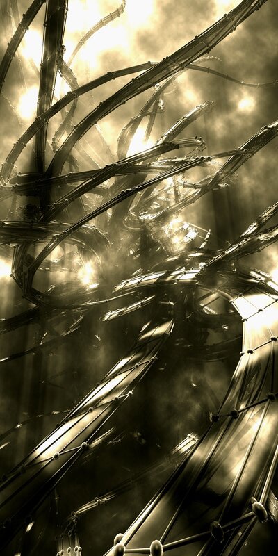 abstract mechanical structure