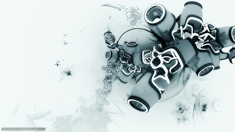 Abstract Mechanical Structure — Gray, Digital Art
