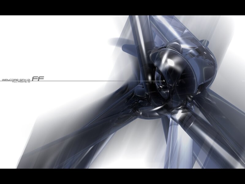 Abstract Mechanical Structure — White