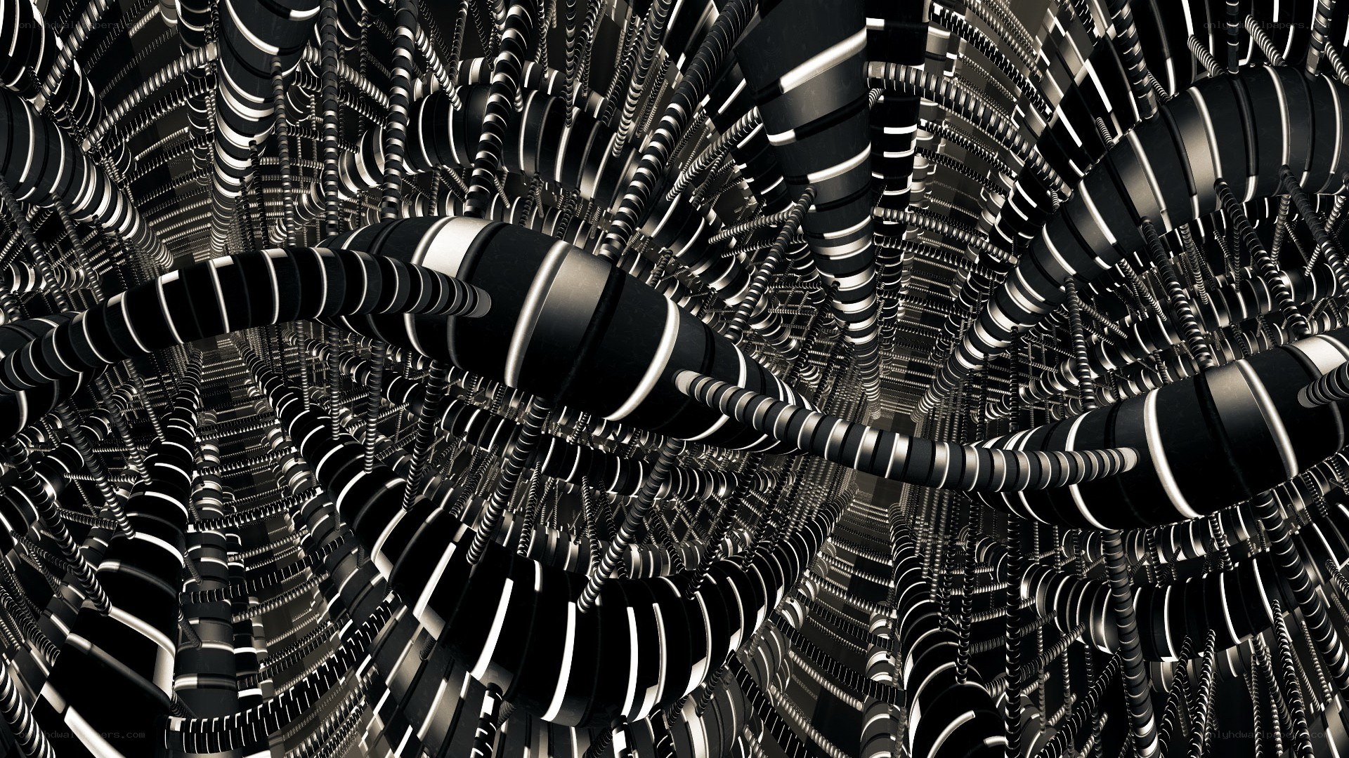abstract mechanical tunnel