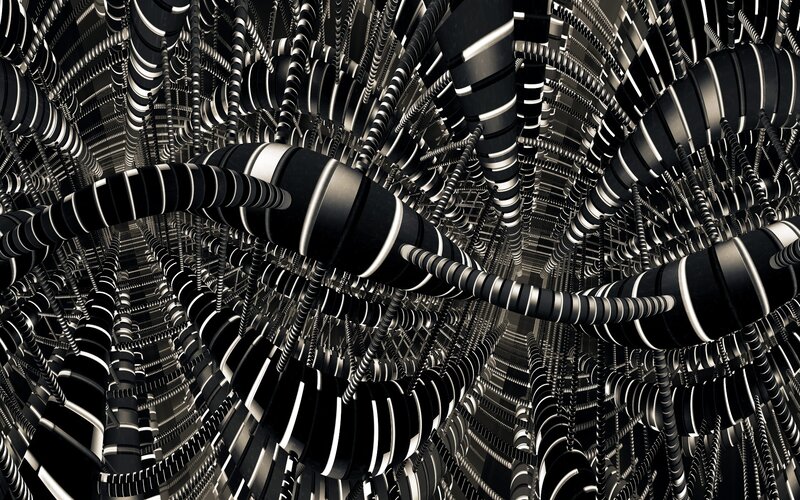 abstract mechanical tunnel